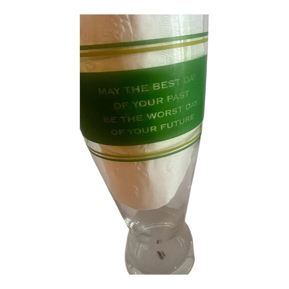 Vintage Irish Blessings Pilsner Beer Glass Set Of 4, 9" Tall With Quotes - Picture 5 of 10